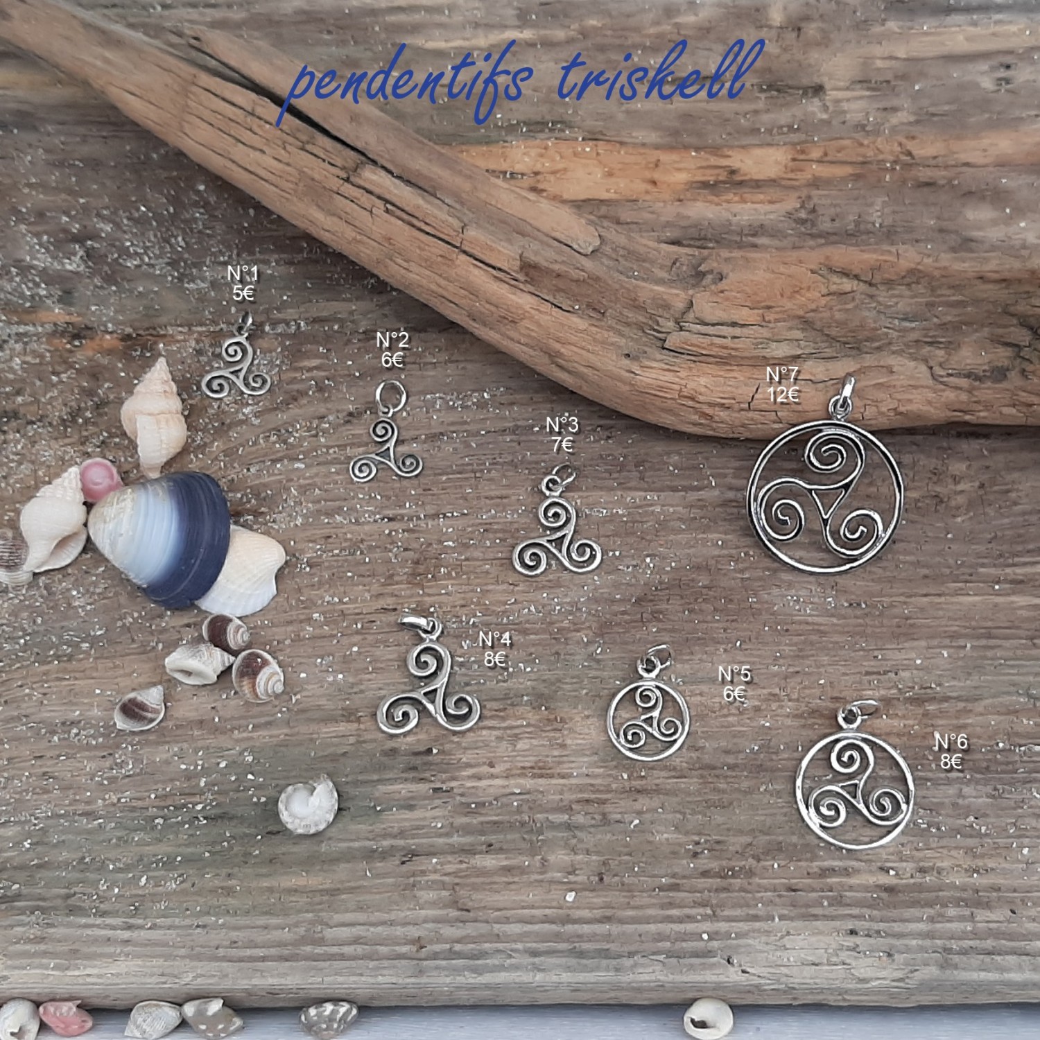 Pendentif Triskell N°4 - Argent Massif - PET005 Pendentif Triskell N°4 - Argent Massif - PET005