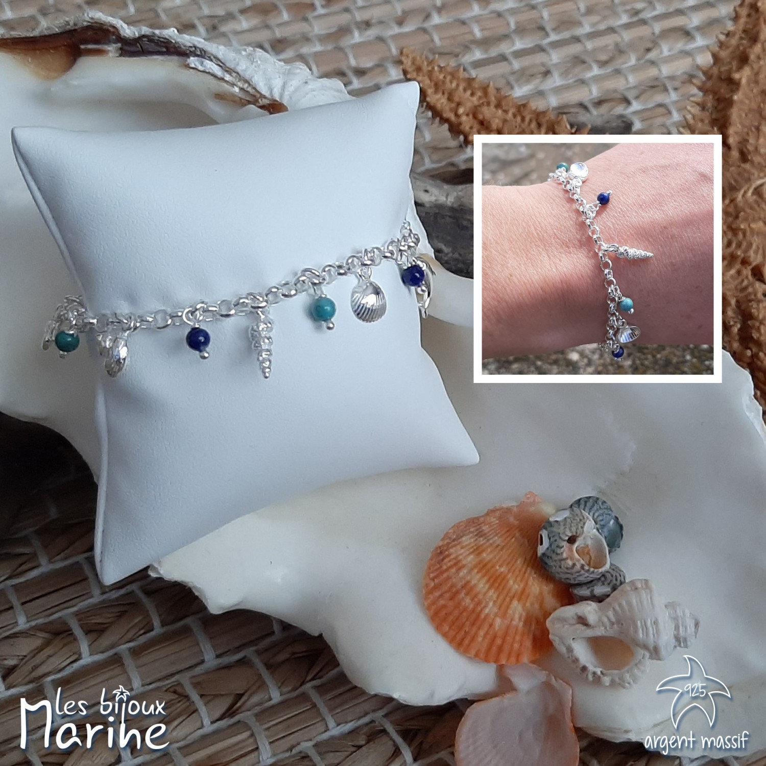 Bracelet Silver Shell Bracelet Silver Shell