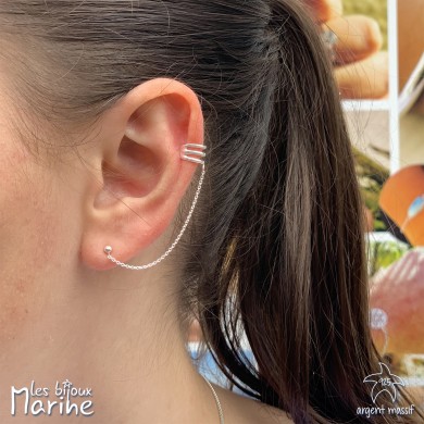 Bagues d'oreilles chaines