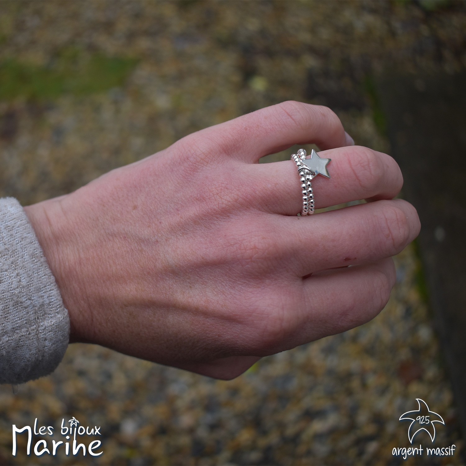 Bague double étoile Bague double étoile