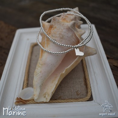 Bracelet double coeur