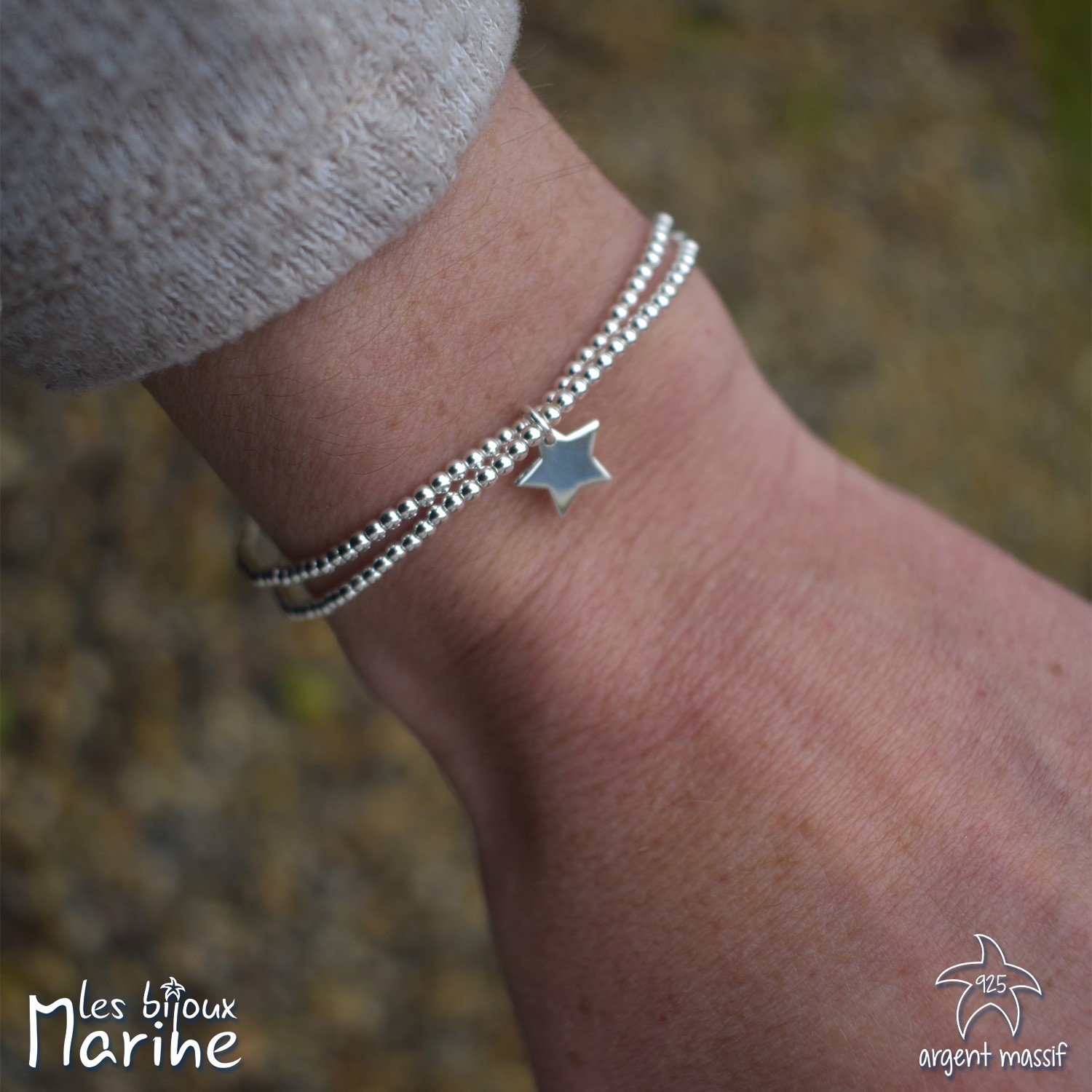 Bracelet double étoile Bracelet double étoile