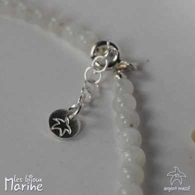 Collier pierre de lune 4mm