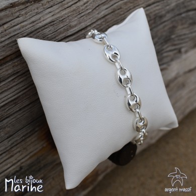 Bracelet maille grain de café M