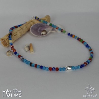 Collier fish millefiori