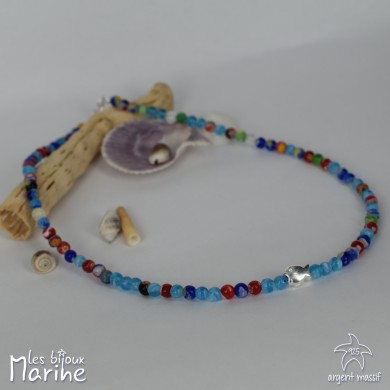 Collier fish millefiori