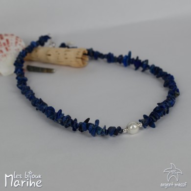 Collier éclat lapis-lazuli