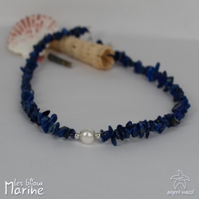 Collier éclat lapis-lazuli