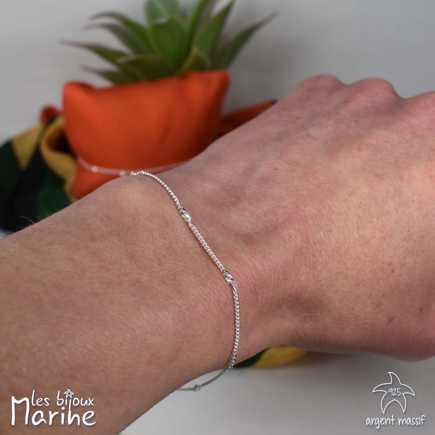 Bracelet chaîne gourmette