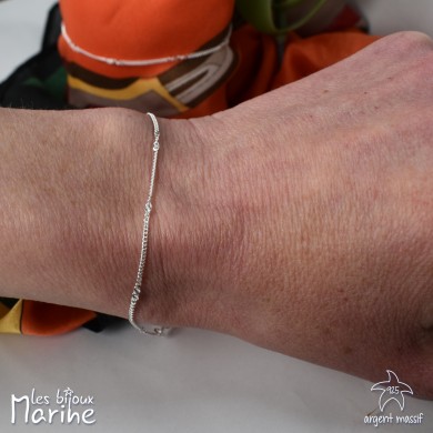 Bracelet chaîne gourmette