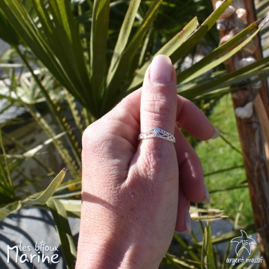 Bague filigrane couronne