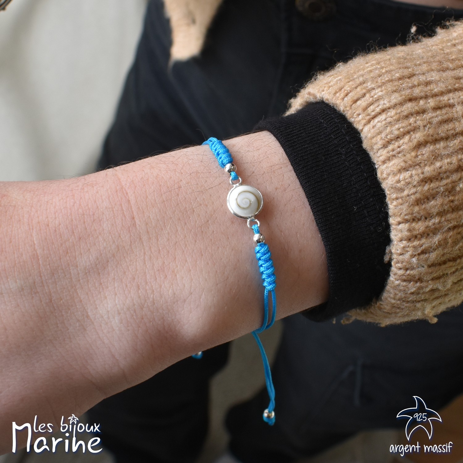 Bracelet Sainte Lucie cordon bleu