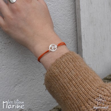 Bracelet Triskell orange