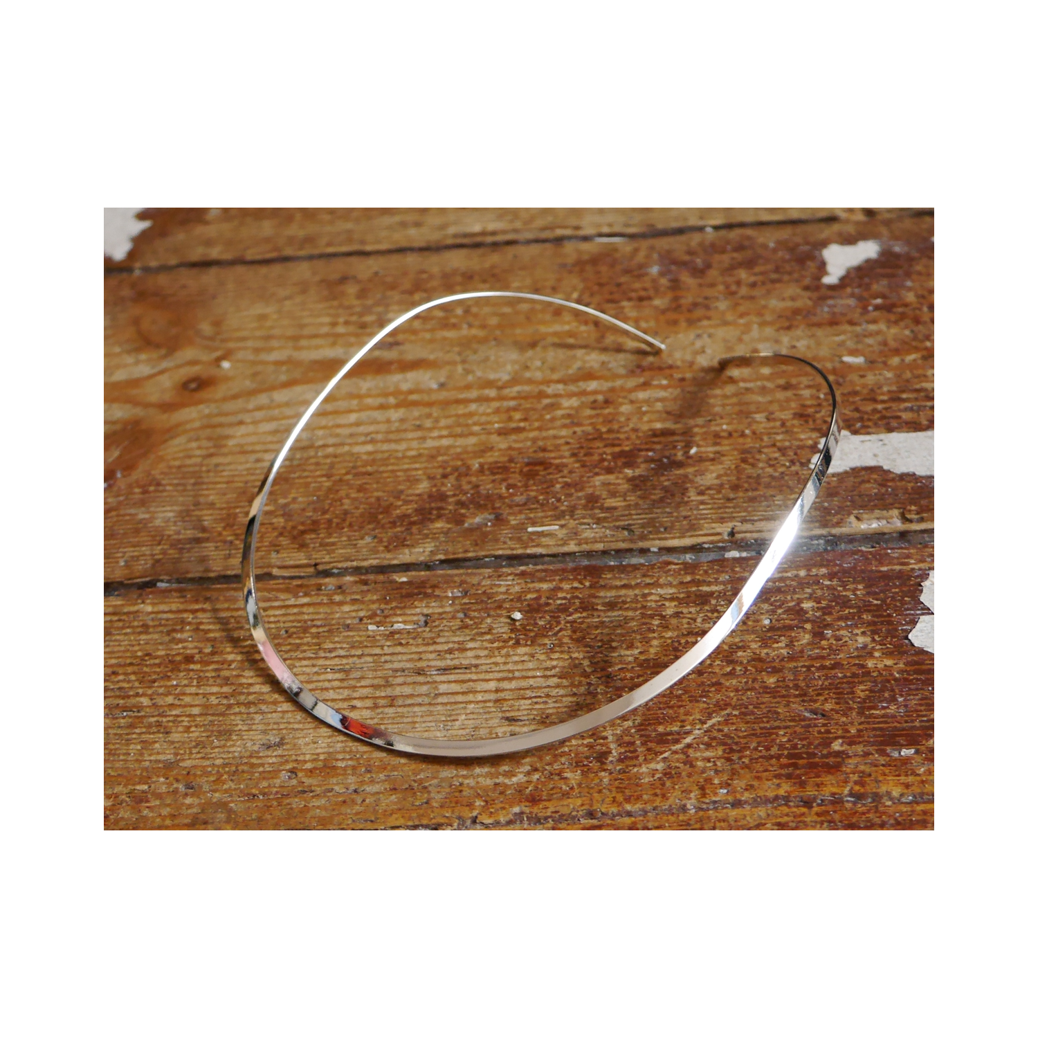 Collier Rigide 3mm Argent Massif - COR002 Collier Rigide 3mm Argent Massif - COR002