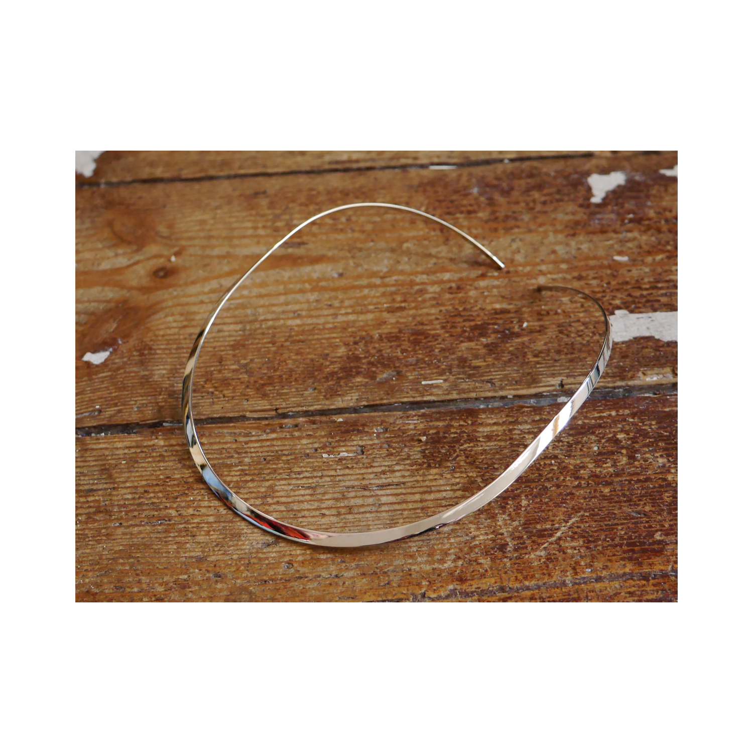 Collier Rigide 4mm Argent Massif - COR003 Collier Rigide 4mm Argent Massif - COR003