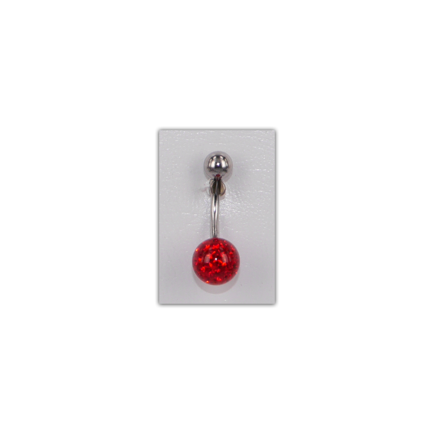 Piercing nombril Strass Disco rouge - PER002