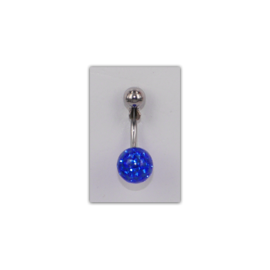Piercing nombril Strass Disco Bleu foncé - PER003