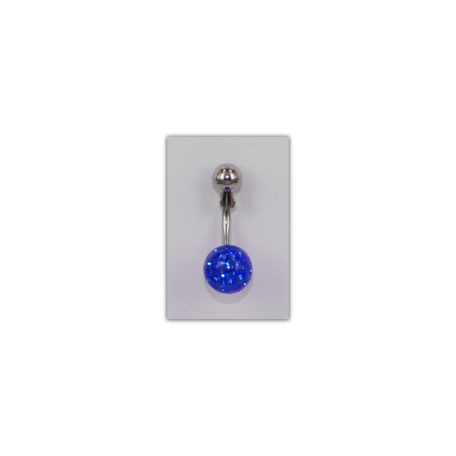 Piercing nombril Strass Disco Bleu foncé - PER003