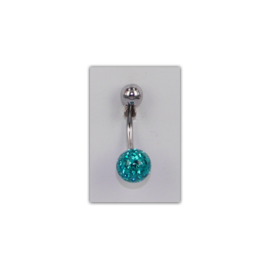 Piercing nombril Strass Disco Vert - PER004