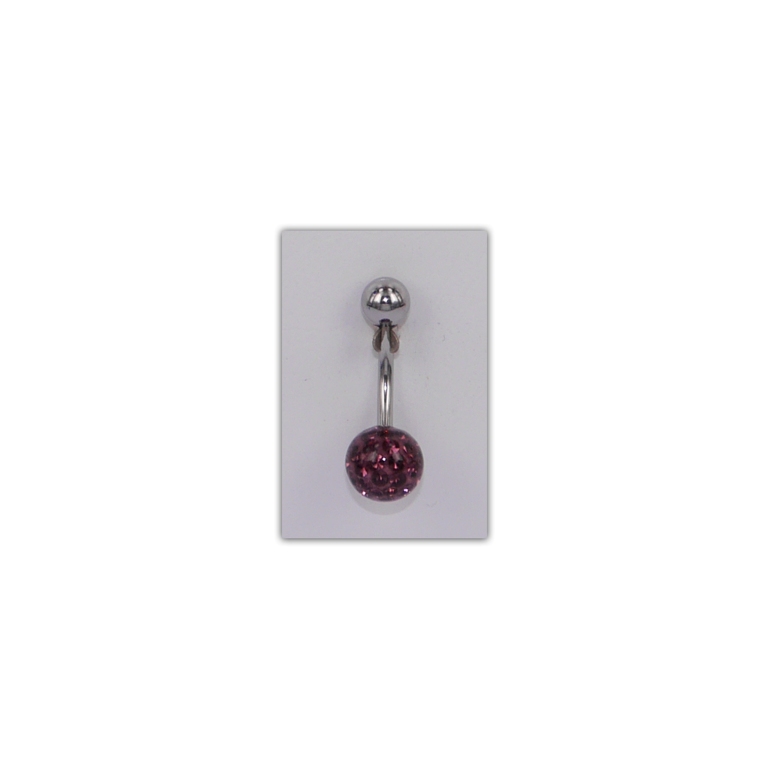 Piercing nombril Strass Disco Violet - PER006