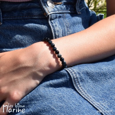 Bracelet Black obsidienne «Pierre de protection»