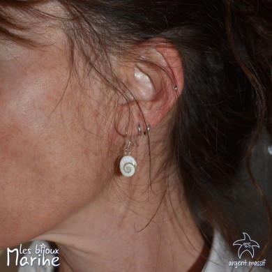 Boucles d'oreilles coquillage Sainte Lucie