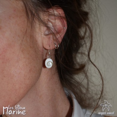Boucles d'oreilles coquillage Sainte Lucie