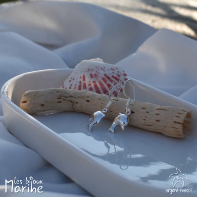 Boucles d'oreilles dauphin