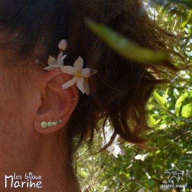 Bijoux d’oreilles plaque