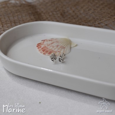 Boucles d'oreilles Feuille