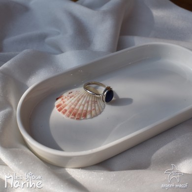 Bague Lapis-lazuli ajustable