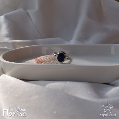 Bague Lapis-lazuli ajustable