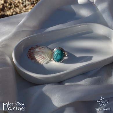 Bague Turquoise ajustable