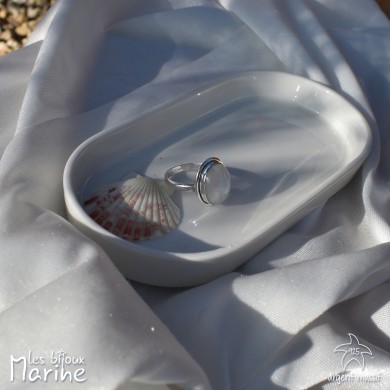 Bague Pierre de lune ajustable