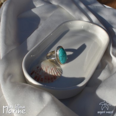 Bague Turquoise ajustable