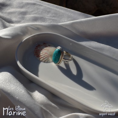 Bague Turquoise ajustable