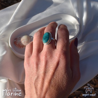 Bague Turquoise ajustable