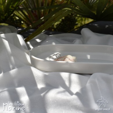 Bague ajustable ovale