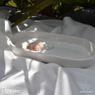 Bague ajustable coeur
