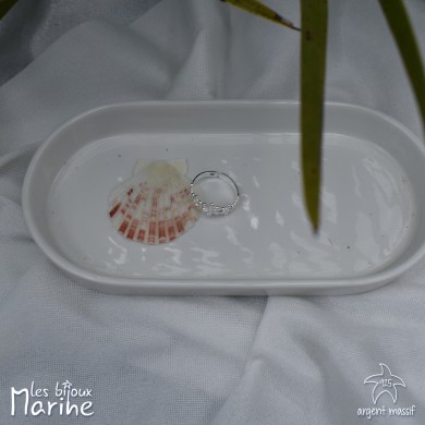 Bague ajustable fleur