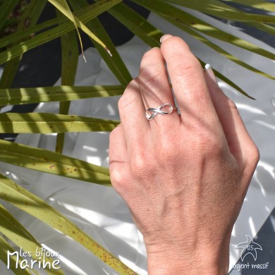 Bague ajustable infini