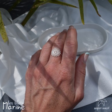 Bague ajustable Rosace