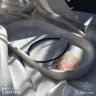 Bracelet saphir facetté