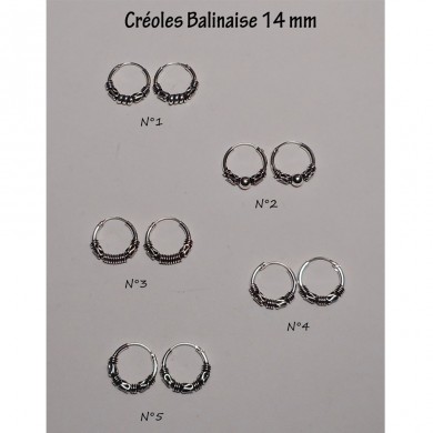 Créole Balinaise 14 mm