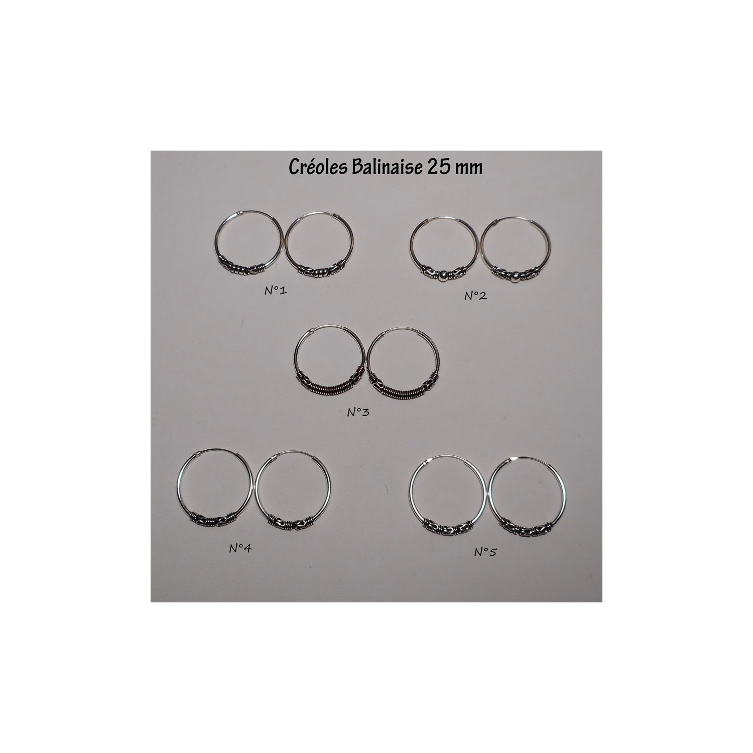 Créole Balinaise 25 mm Créole Balinaise 25 mm