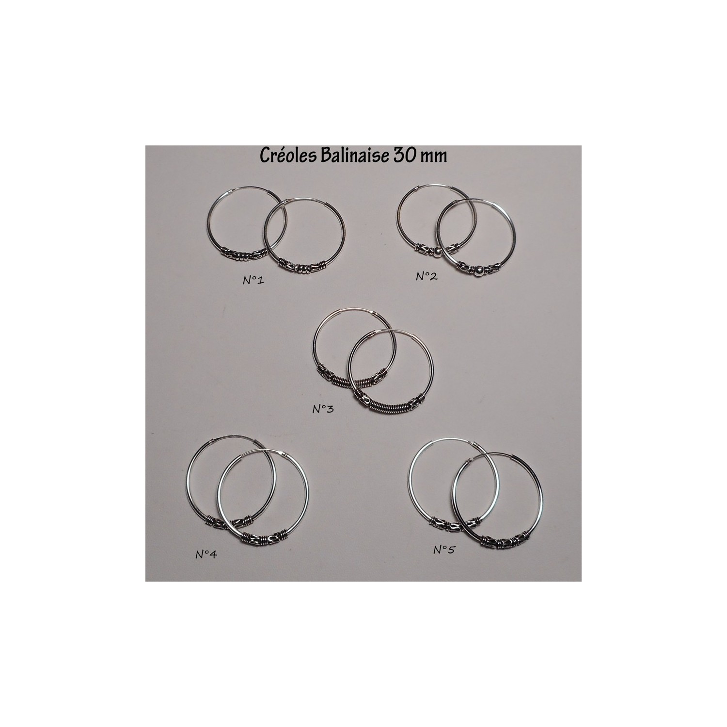 Créole Balinaise 30 mm Créole Balinaise 30 mm
